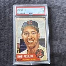 1953 Topps - Bob Feller #54 PSA 1 Cleveland Indians