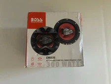 Boss CH6530 3-Way 6.5in Car Speaker New Red Black Pair