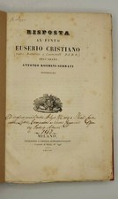 RISPOSTA  AL FINTO EUSEBIO CRISTIANO Rosmini Boniardi-Pogliani 1841