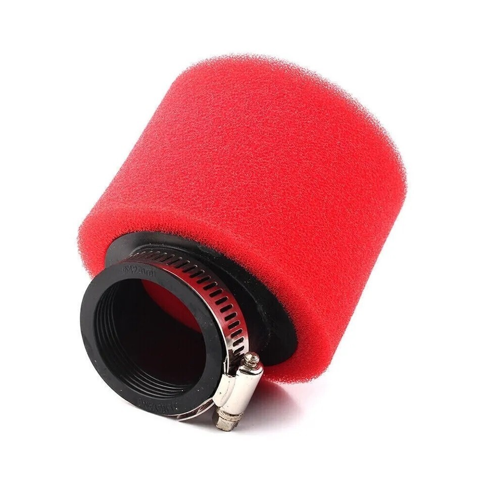 GREEN 35mm Angle Bent Foam Air Filter Pod Cleaner PIT Quad Dirt - Foto 8