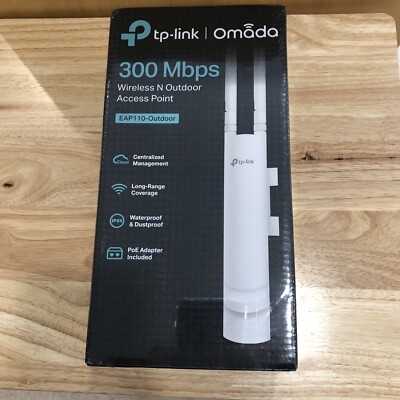 TP-Link Omada 300Mbps Wireless N Outdoor Access Point EAP110-Outdoor NEW