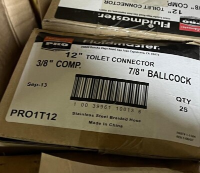 Fluidmaster 3/8-in compression x 7/8-in Ballcock Thread x 12-in Stainles qty 2