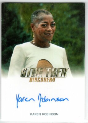 STAR TREK DISCOVERY SEASON 3 KAREN ROBINSON AS PAV AUTOGRAPH