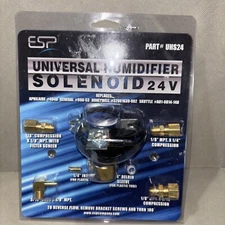 ESP UHS24 24V Universal Humidifier Solenoid Valve Kit with 4 Fittings