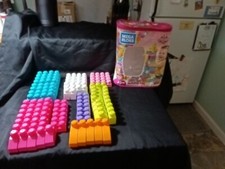 MEGA First Builders Vagoncino Mangia Forme Con 25 Blocchi - Gioco Cercaforme Per Bambini 1+ Anni - 2
