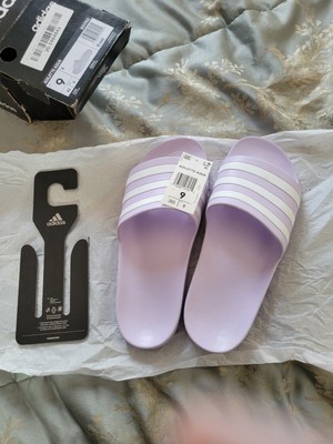 Adidas Womens Adilette Aqua Light Purple Slides US 9, UK 8, EG1743  discontinued! | eBay