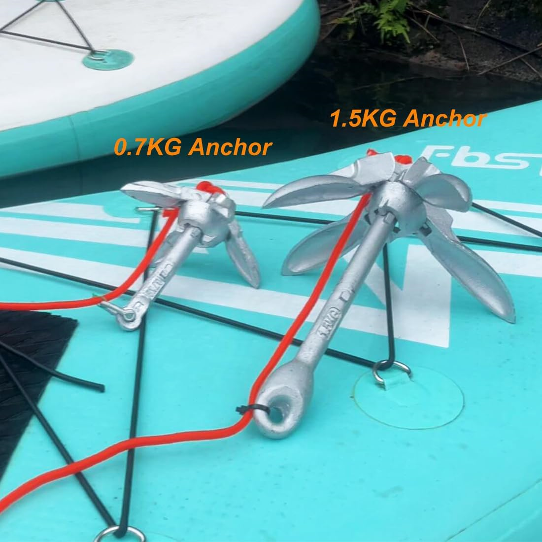 BeGrit Kayak Anchor 1.5 lb Small Boat Anchor Kit Folding Grapnel Anchor