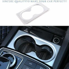 For Benz GLE GLS 2016-2019 Matte Silver Center Console Water Cup Holder Panel 1X