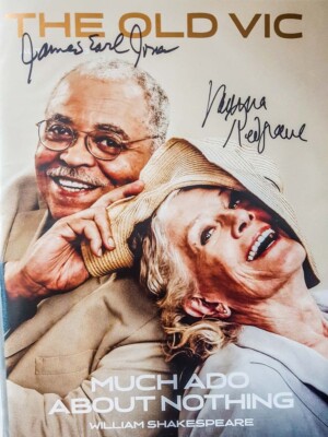 James Earl Jones + Vanessa Redgrave - Original in-person Autogramm - rar