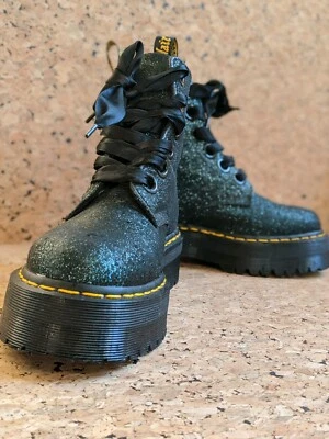 dr martens molly green glitter