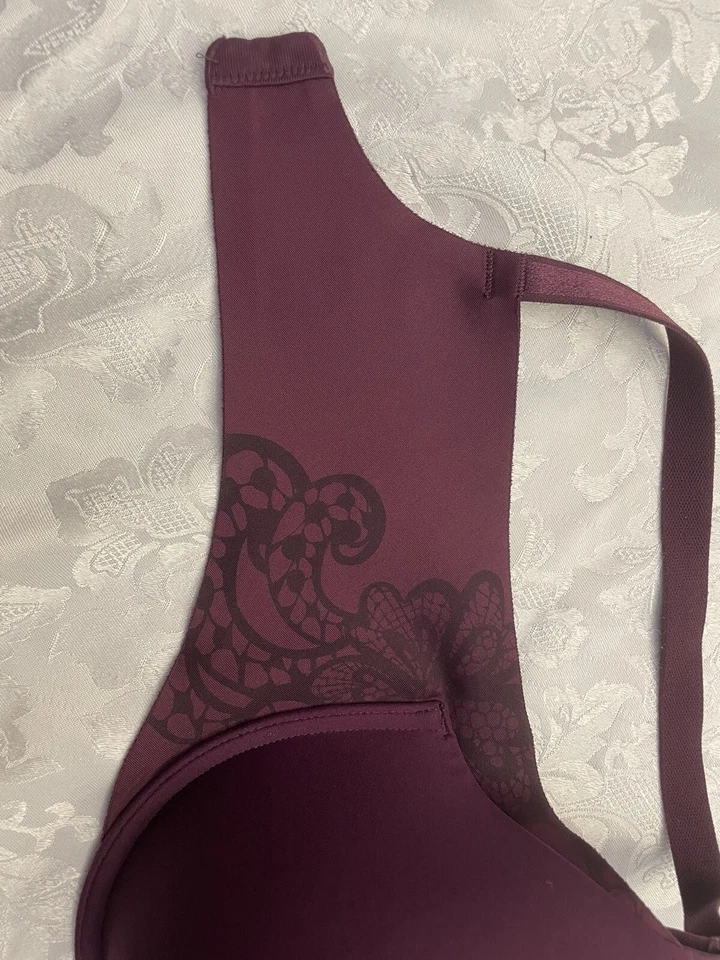 Warner's Bra 38C Purple 01356 no side effects padded underwire - Image 4 of 4