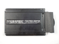 Graphic 1234 4x5 Film Pack Adapter Loaded w/ Tri-X Film. US Seller