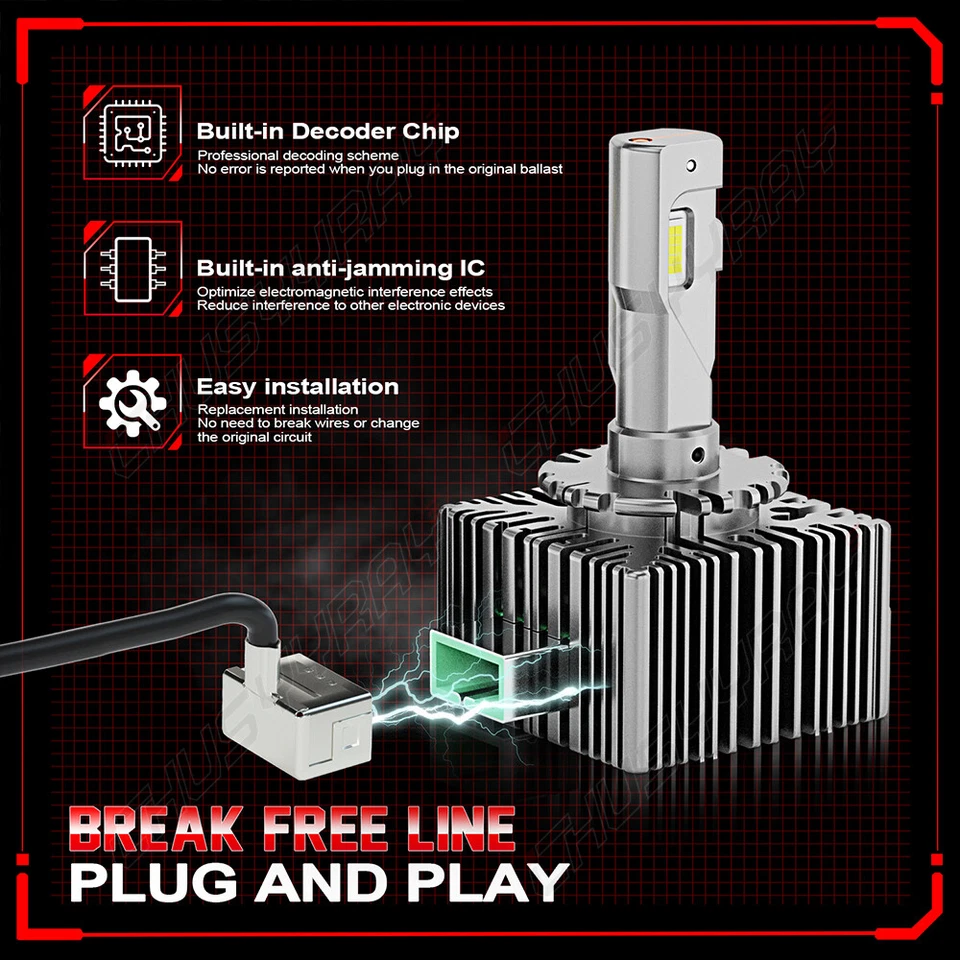 Faro LED HID de xenón D1S bombilla de haz alto y bajo para BMW 535I 2008-16 535XI 2008 2 un. Foto 3 de 4