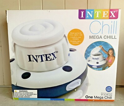 Intex One Mega Chill 31  Floating Inflatable Beverage Cooler New in Box