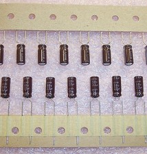 QTY 100 22uf 50V 105' LOW IMPEDANCE ALUMINUM ELECTROLYTIC EKY500ETC220ME11 ROHS