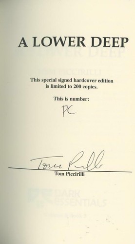 A Lower Deep by Tom Piccirilli (First Edition, Limited) Signed PC copy - Imagen 2 de 2