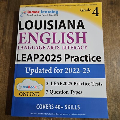 LEAP 2025 Practice:Louisiana English Language Arts Literacy Grade4 Updated 22-23