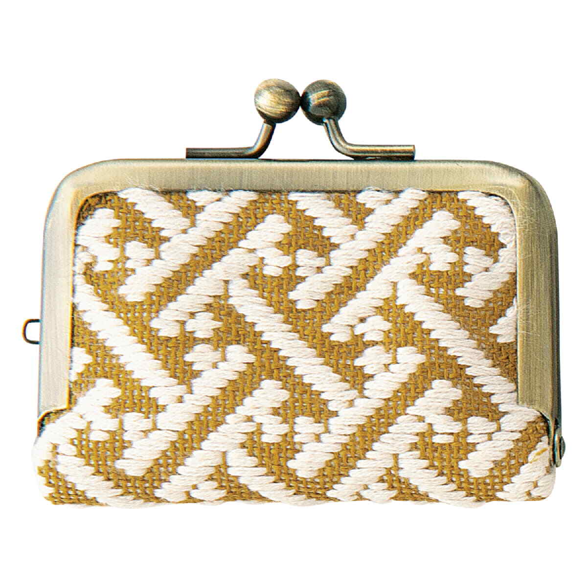 Olympus counted Kogin stitch kit ""Coin Case Sayagata"", 6x8cm, Original from Japa