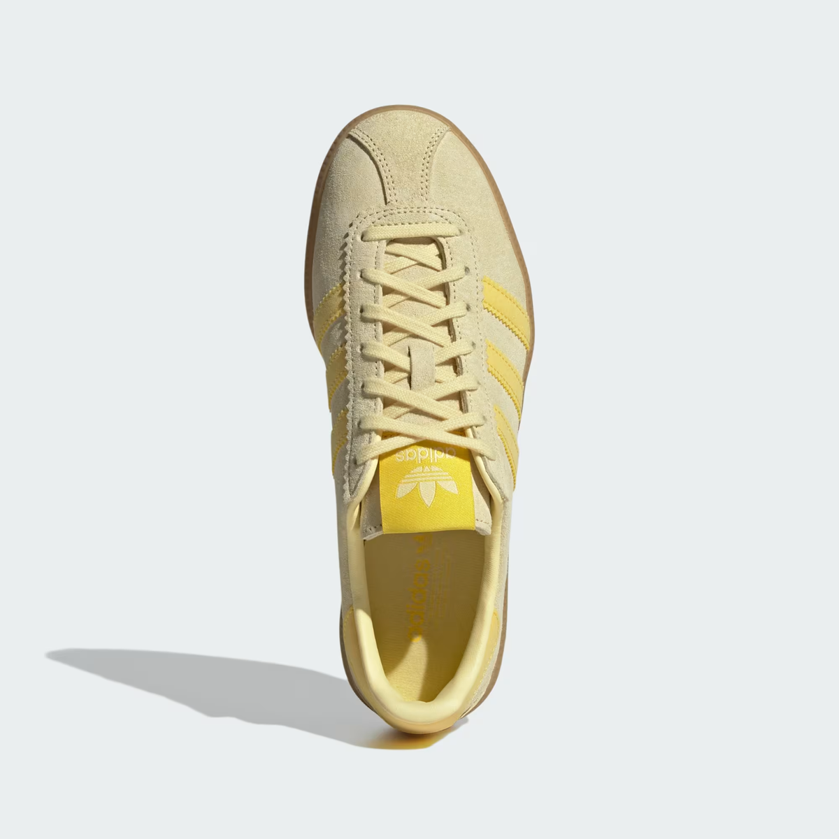 adidas gazelle silver green womens ADIDAS ORIGINALS yellow suede trainers – Loop Generation main image 0