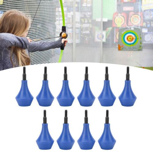10PCS Archery Head Safety Tips Screw In Nylon Archery Accessory DOB - Photo 1 sur 12