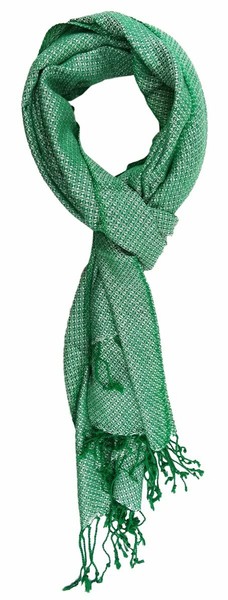 Tigertie Designer Schal In GrüN Silber Gemustert - Gr. 180 X 50 Cm-image
