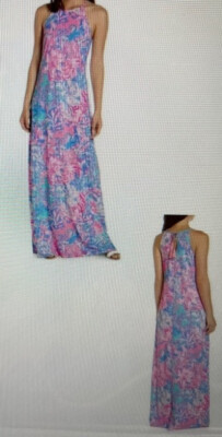 knee length dresses for ladies Lilly Pulitzer Luliana Maxi Dress with Front Slit NWT- Size XS – The Saved  Collection