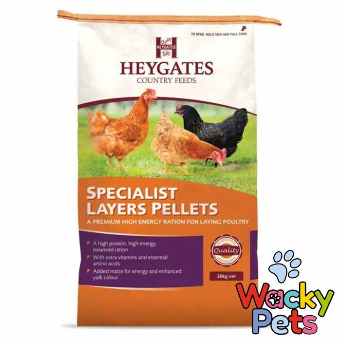 HEN LAYERS PELLETS Heygates Specialist Layers Pellets 20kg