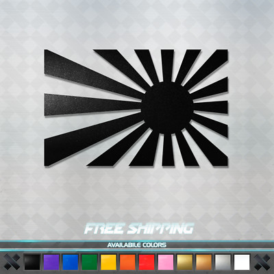 Japan Rising Sun Flag Vinyl Decal Sticker - JDM Car Window Truck Racing Drifting