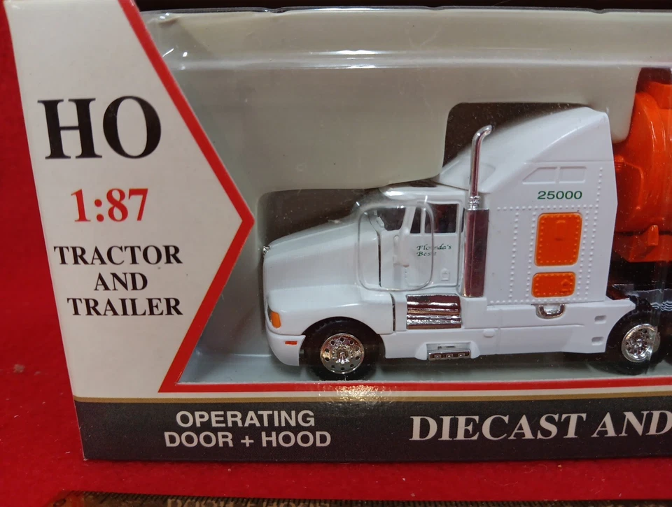 MODEL POWER HO 1:87 Scale Semi Rig Tractor Trailer FLORIDA'S Best Orange Juice - Image 2 of 4