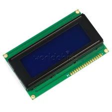 3.3V 2004 20x4 LCD Character Display Blue Module w/Tutorial HD44780 Controller