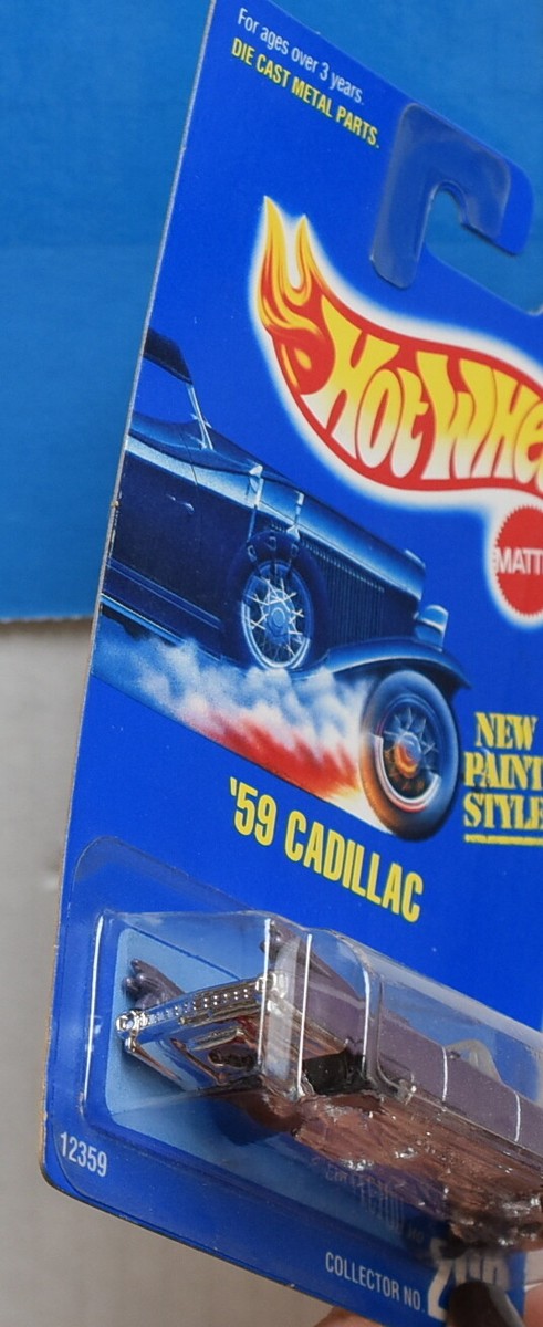 HOT WHEELS 1991 BLUE CARD '59 CADILLAC W/ 7 SP WHEELS W+ | eBay