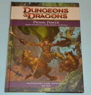 RPG Buch Dungeons & Dragons 4. Edition PRIMAL POWER D&D DND WOTC Hardcover RPG M