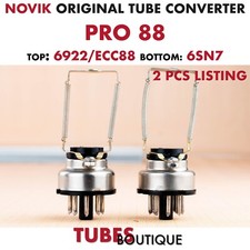 Adaptador de tubo ECC88 (6922.6N23P) a 6SN7 6SL7 Novik Pro 88 2 piezas