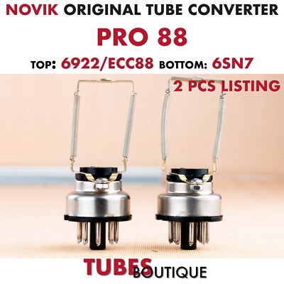 Tube Adapter ECC88 (6922.6N23P) to 6SN7 6SL7   Novik   Pro 88 2pcs