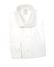 Brooks Brothers Regular Non-Iron All Cotton 15.5-32/33 English Collar White