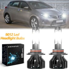 For Toyota Auris E18 2013-2018 Pair 9012 HIR2 6000K 11000LM LED Headlight Bulbs