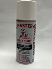 Master Quick Shine w/Lanolin Leather Shoe Boot Shine Spray- No Buff-284gm