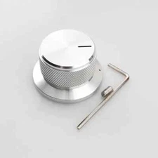 Aluminum Potentiometer Control Knob HiFi Audio Instrument Knob 44*25mm /6mm Hole