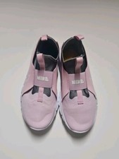 NIKE Youth Girls Size 6 Slip On Athletic Shoes Pink/Gray NEW w/o Box