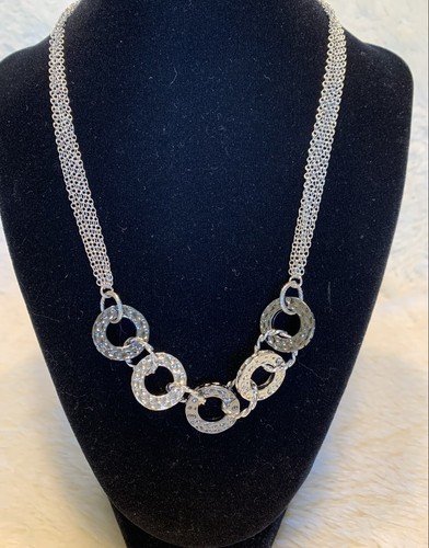 lia sophia “Eclipse” Interlocking Circles Necklace, 16-19 in, New Orig RV $52.00 - 第 1/3 張圖片