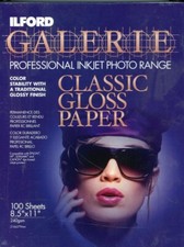 Ilford Galerie Classic Gloss Paper 8.5 X 11 Inch 85 Sheets Opened  FREE SHIP 