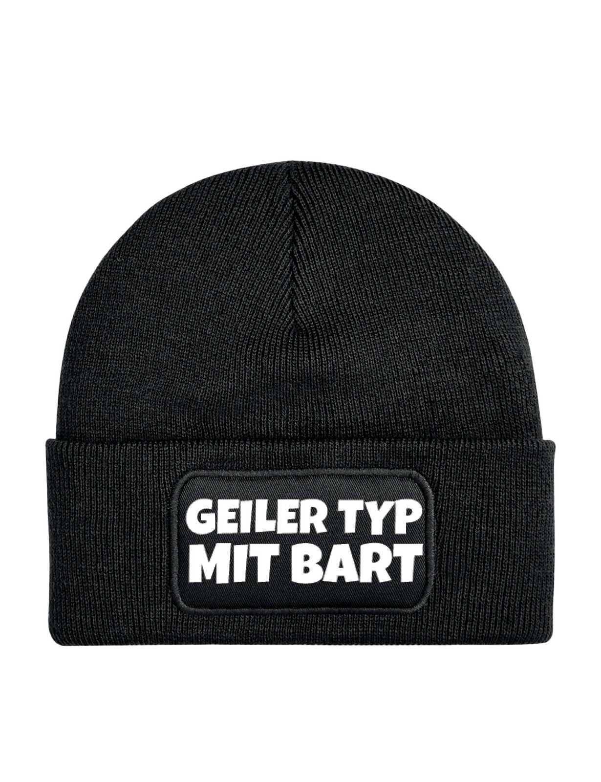 Unisex Beanie Mütze mit GEILER TYP MIT BART Print Geschenk für Herren Männer