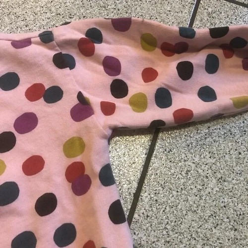 Hanna Andersson Print Balloon Sleeve French Terry Sweatshirt in Confetti Pink 4 - Picture 13 of 13
