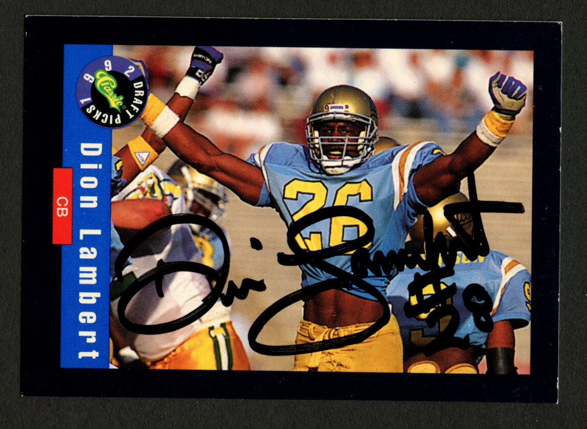 Dion Lambert #23 signed autograph auto 1992 Classic Draft Picks Football Card