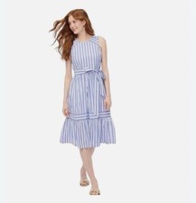 J. Crew Stripe Midi Dress