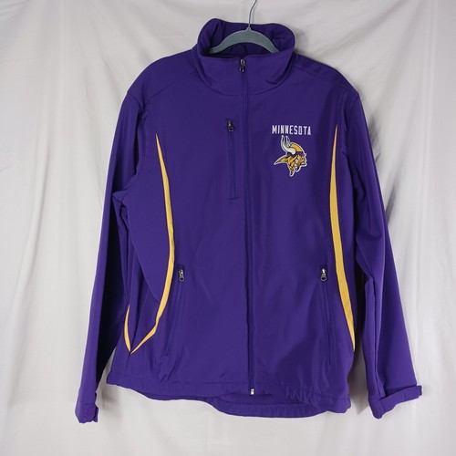 NFL Minnesota Vikings Men’s Coat Winter Jacket Zip Up Purple Athletic
