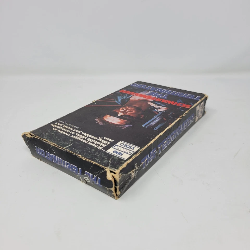 The Terminator VHS Movie Arnold Schwarzenegger HBO Video - Image 3 of 4