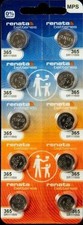 Ten (10) Renata 365 Watch Battery SR1116W SWISS MADE, 0% MERCURY