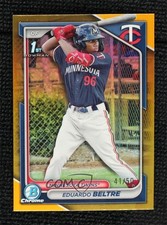 2024 Bowman Chrome Prospects Gold Refractor 41/50 Eduardo Beltre #BCP-170 1k9t