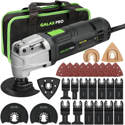 2.4Amp 6 Variable Speed Oscillating Multi-Tool Kit with Quick-Lock Accessory Cha
